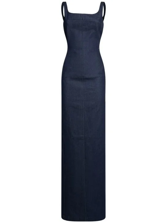 Jacquemus   La Robe De-Nîmes Spoglio denim dress 