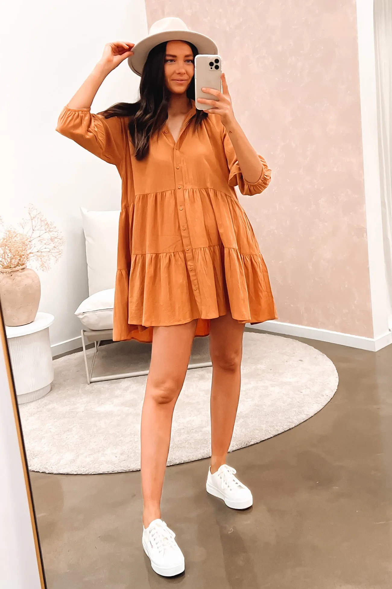 Jared Mini Dress Orange