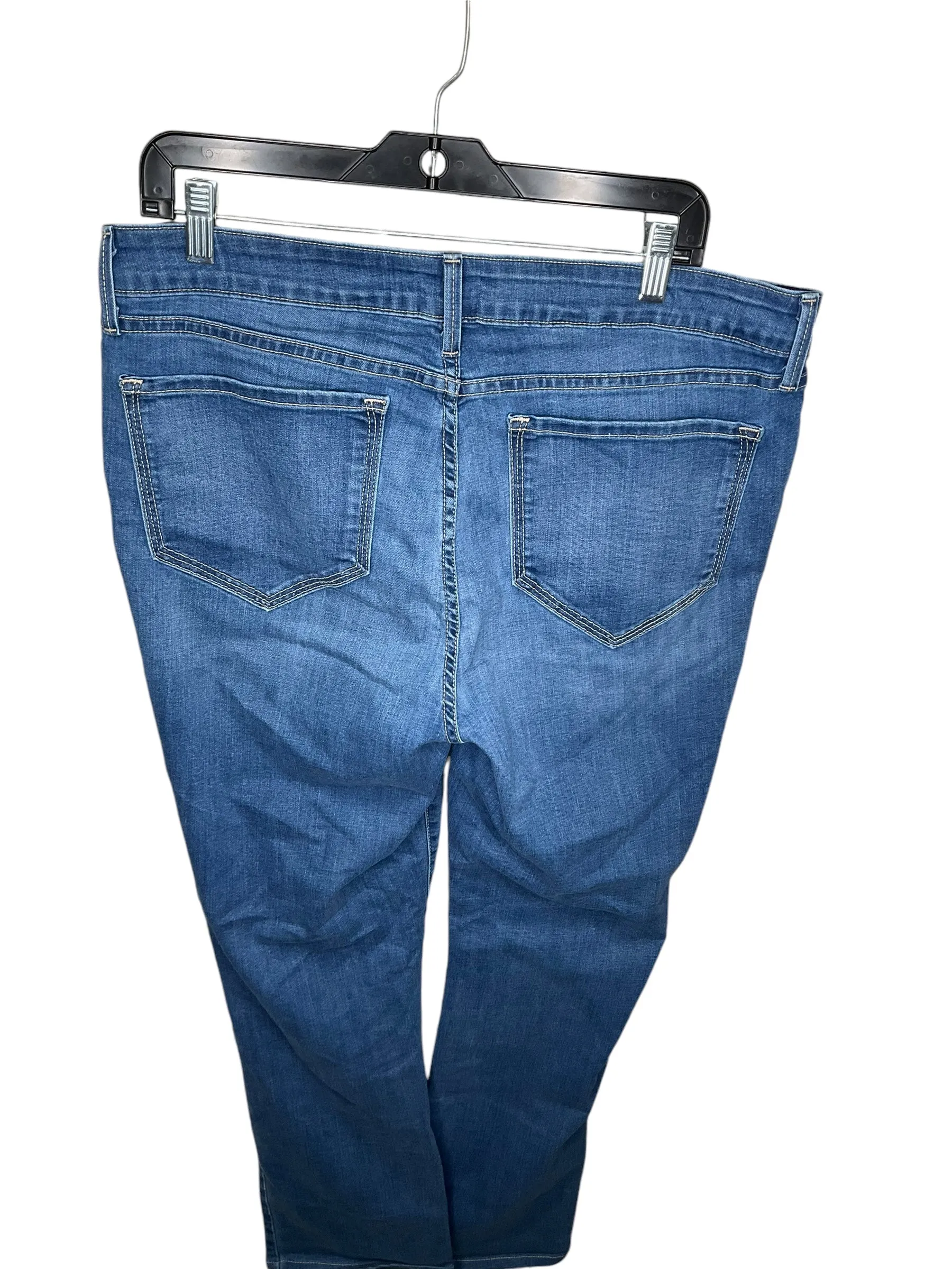 Jeans Straight By Not Your Daughters Jeans In Blue Denim, Size: 16