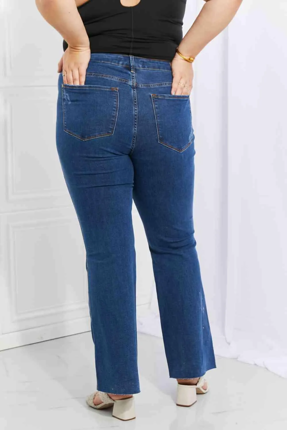 Judy Blue Ava Full Size Cool Jeans Tummy Control Flare