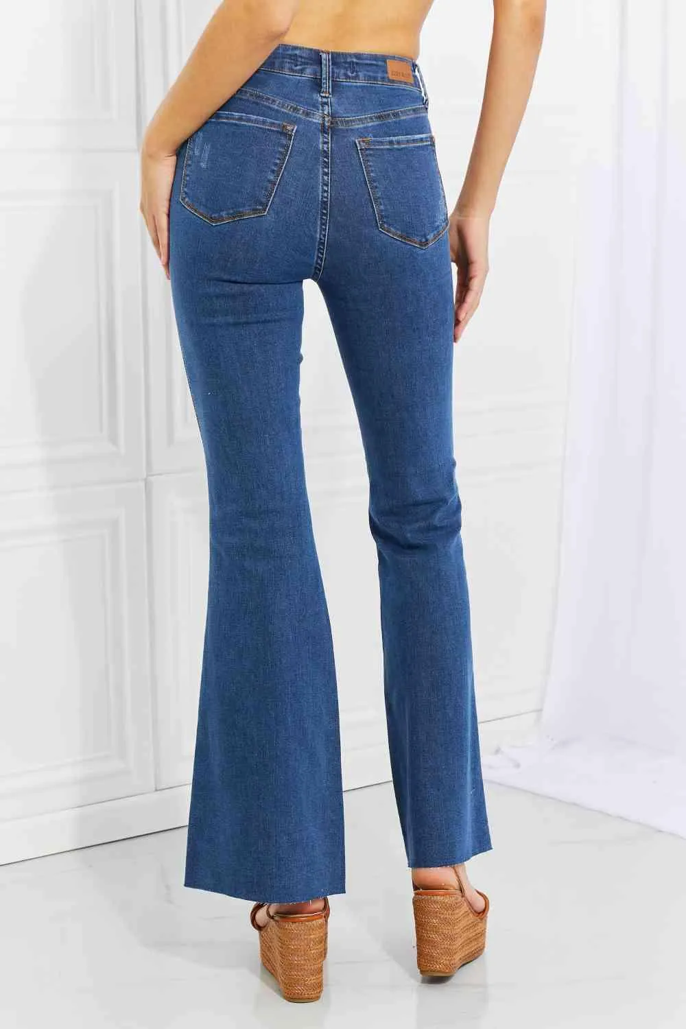 Judy Blue Ava Full Size Cool Jeans Tummy Control Flare