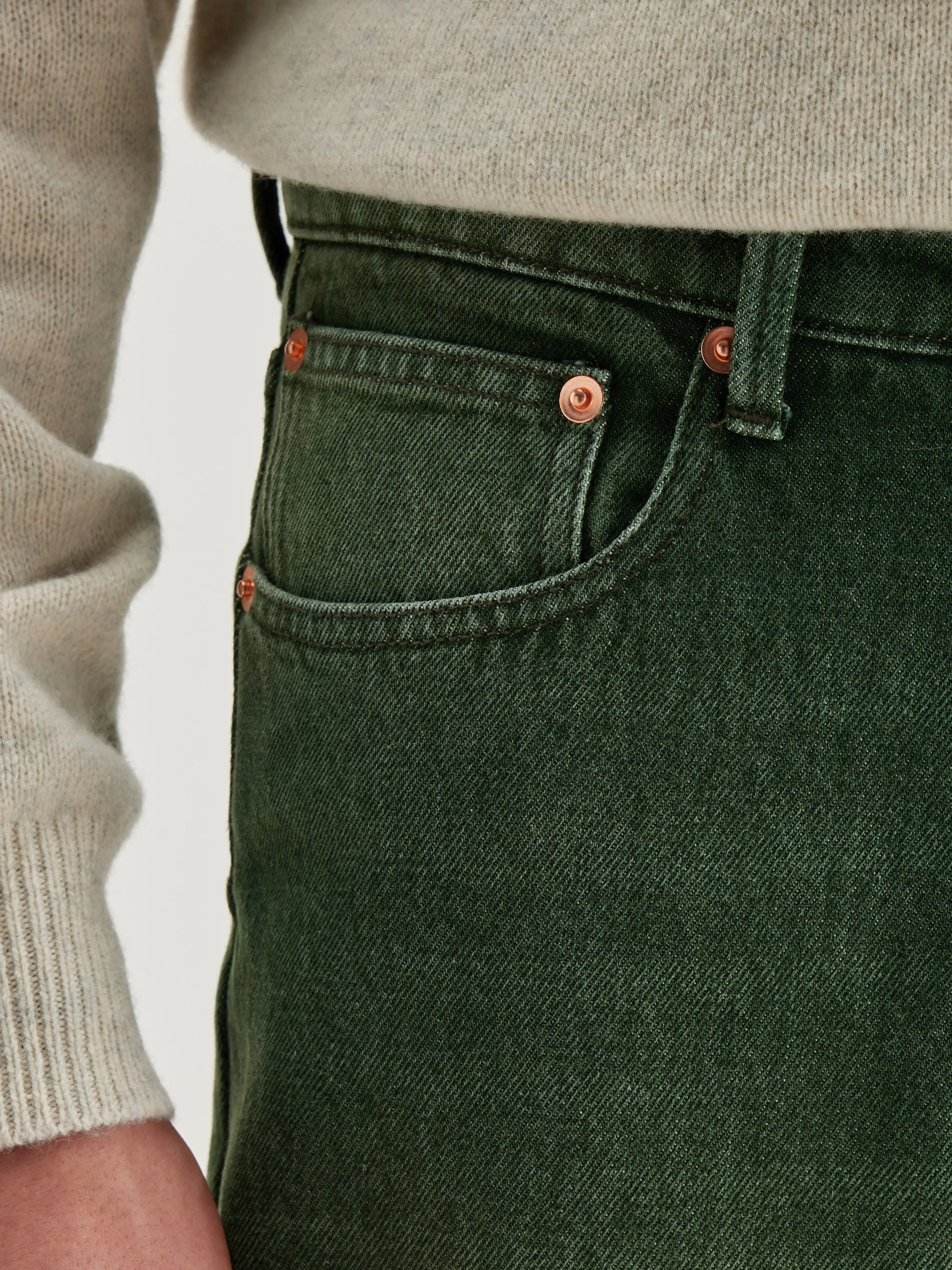 Keegan straight jeans (242 / M / GREEN USED)