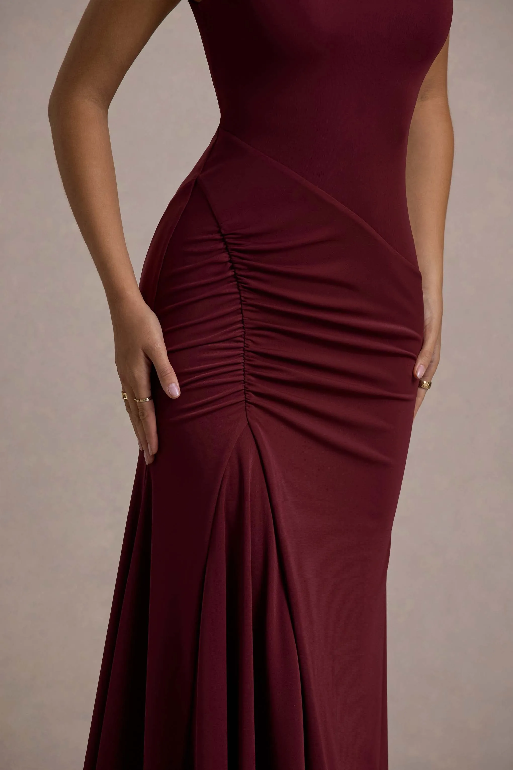 Kerensa | Port One-Shoulder Midi Dress