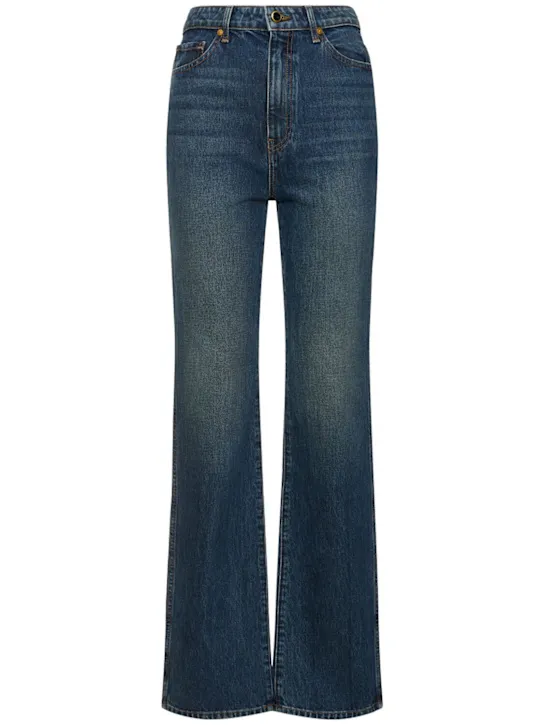 Khaite   Danielle high rise straight denim jeans 