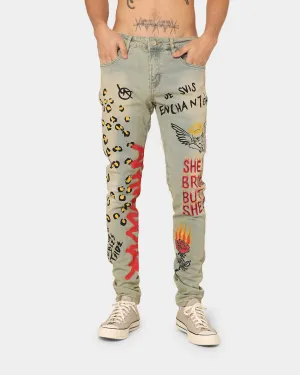 Lifted Anchors Detention Denim Jeans Blue