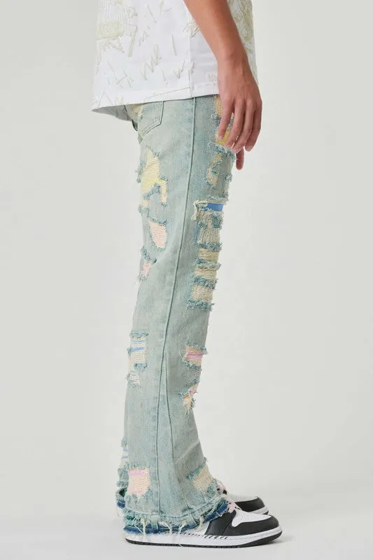 Light Sand Tint Straight Fit Denim