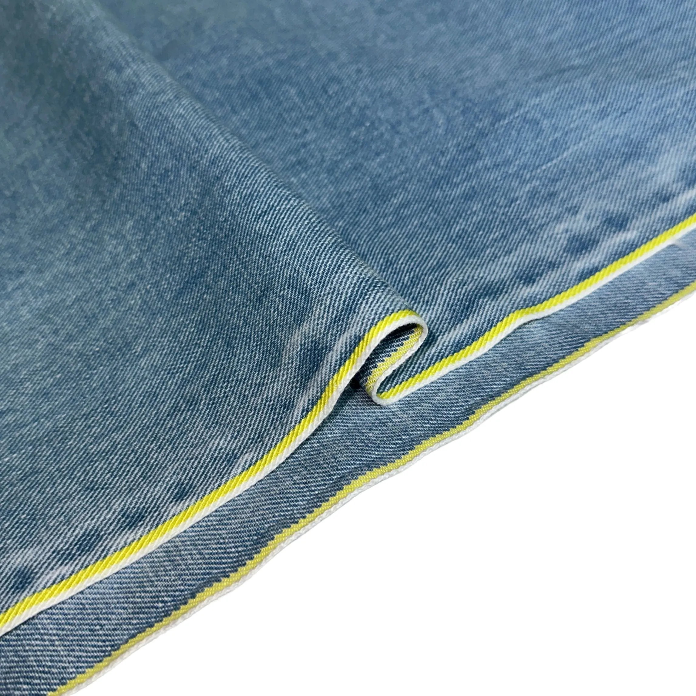 LIGHT WASHED SELVEDGE DENIM LIME SELVEDGE ID