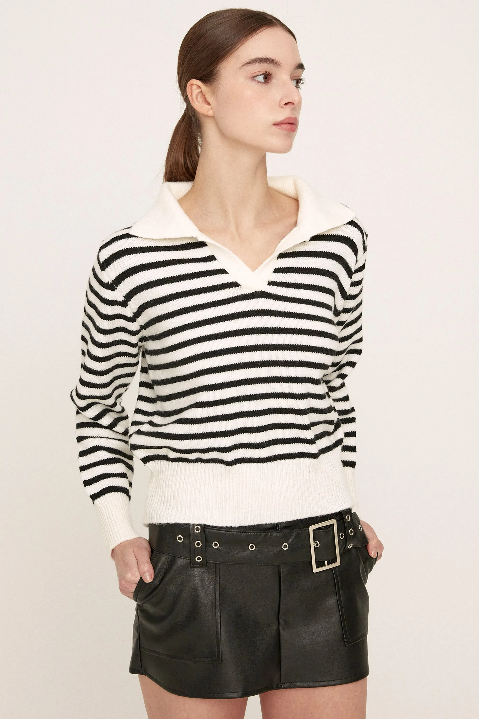 Luna Striped Knitted Top