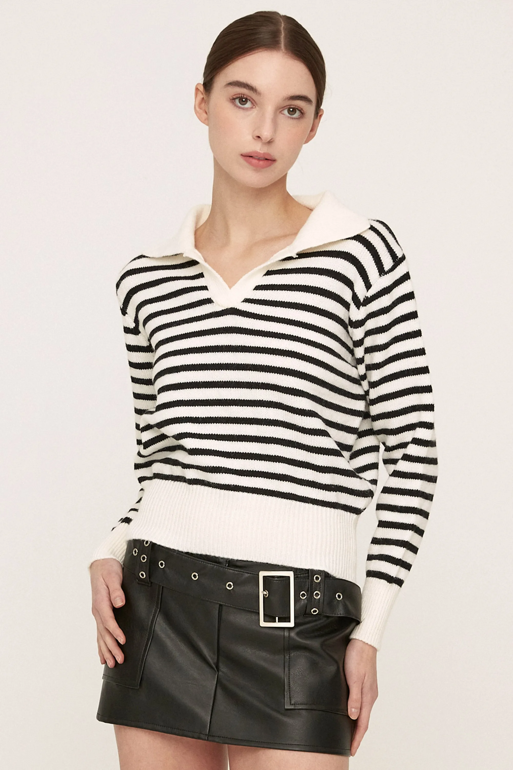 Luna Striped Knitted Top