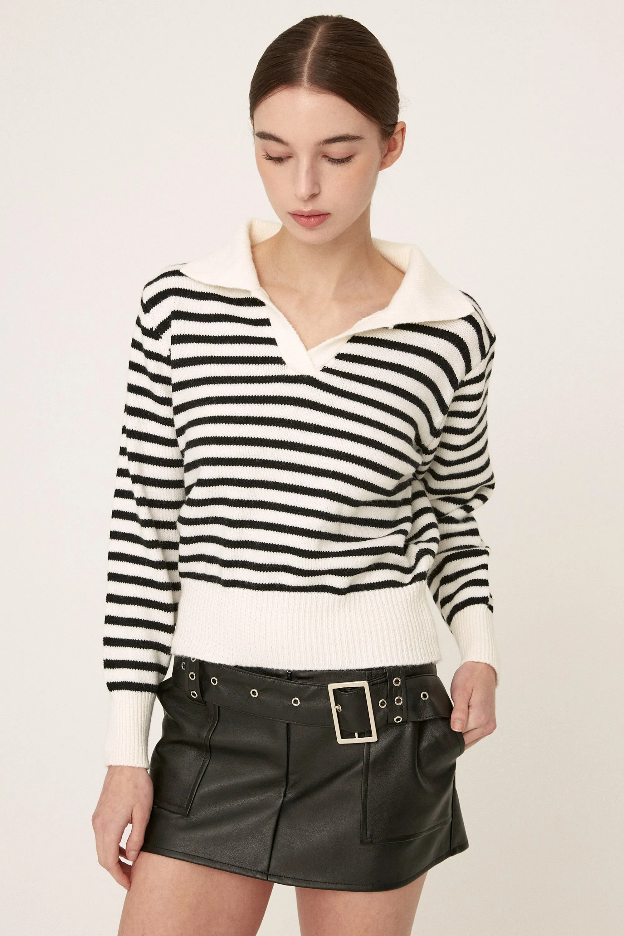 Luna Striped Knitted Top