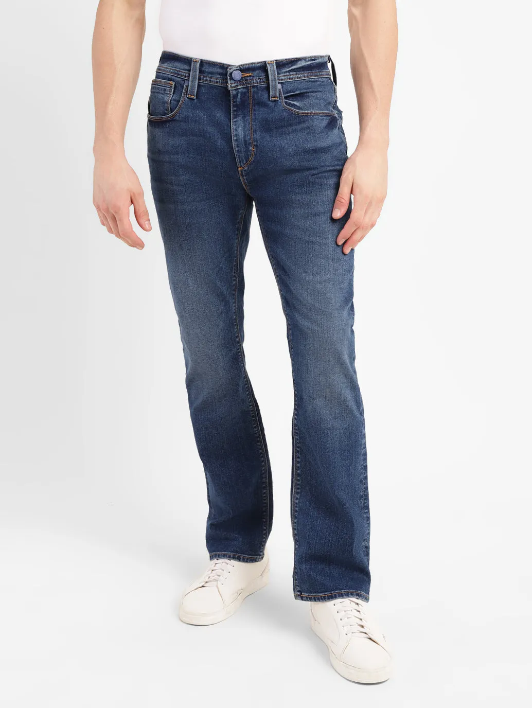 Men's 527 Mid Indigo Slim Bootcut Fit Jeans