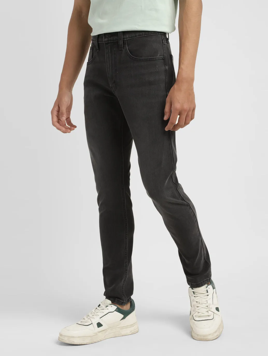 Men's Charcoal Skinny Taper Jeans