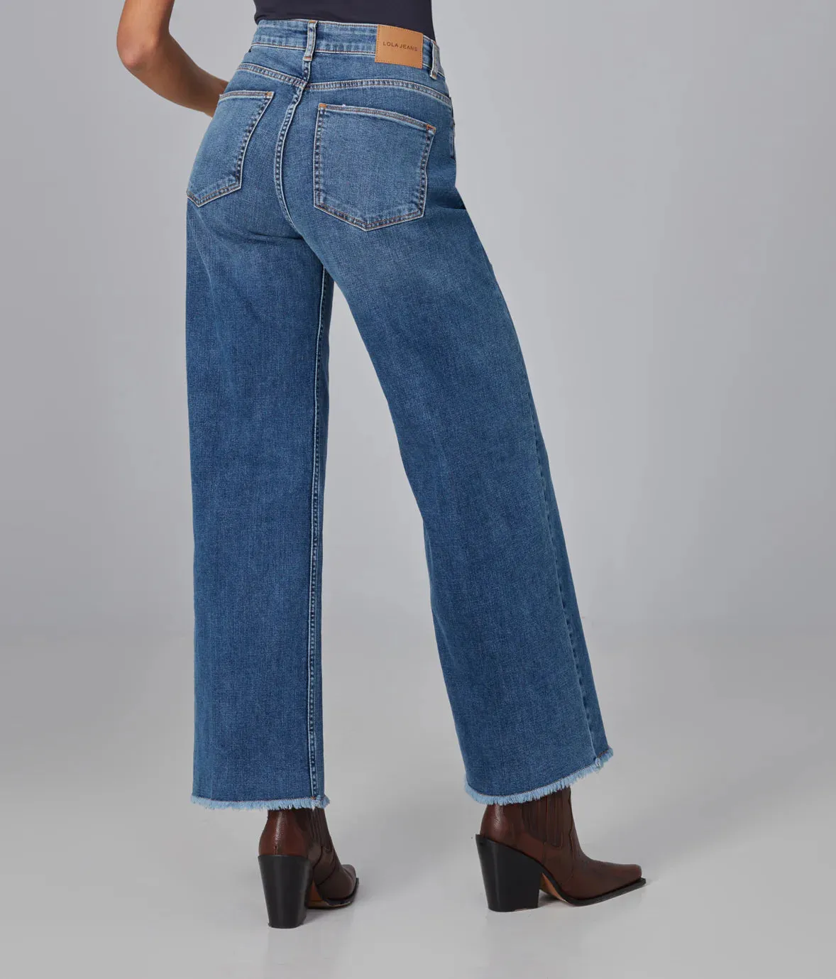 Milan High Rise Wide Leg Jeans