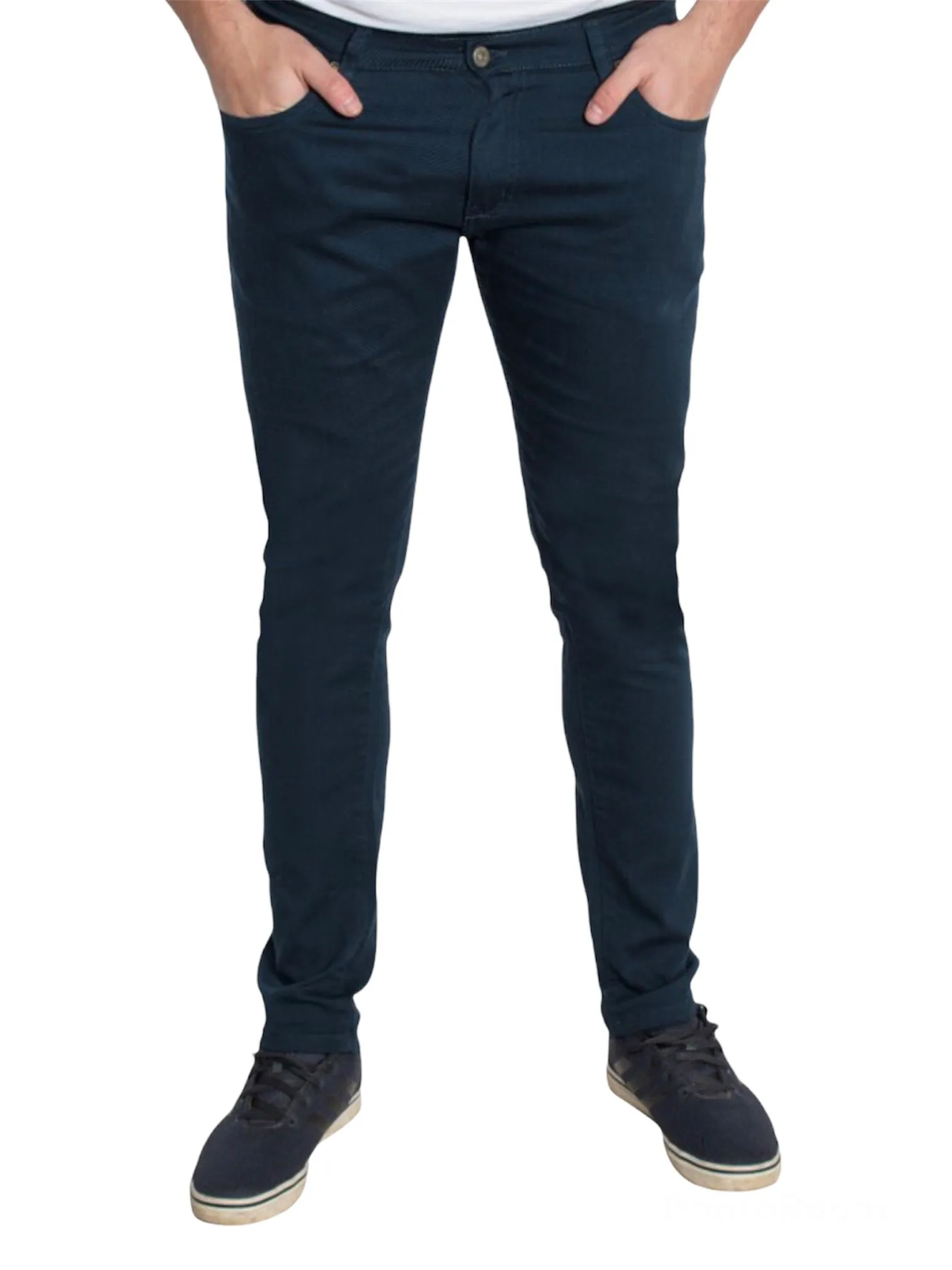 Navy Blue Skinny Stretch Jeans