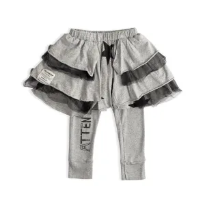 NUNUNU Attention leggings skirt Powder Heather Grey