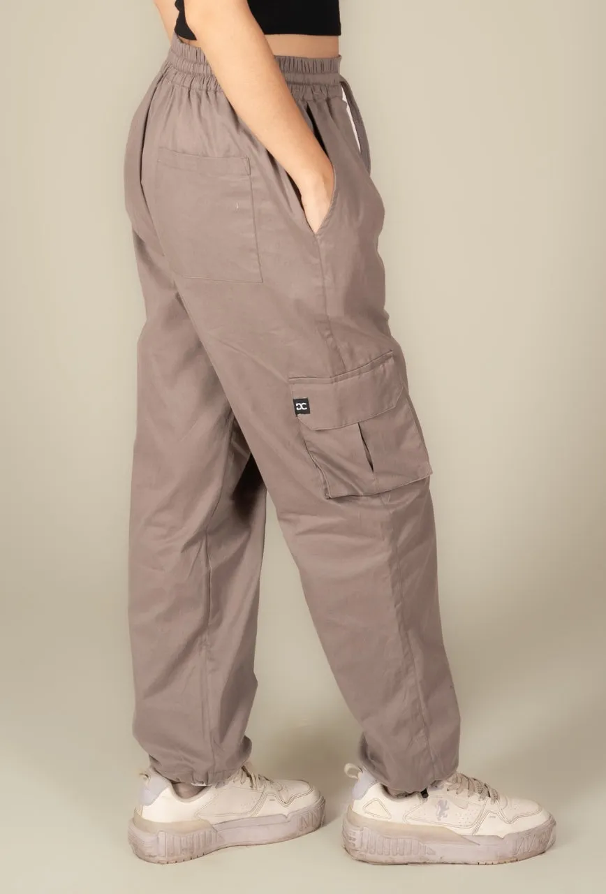 Olive Cargo Parachute Pant - Unisex Comfy Pant