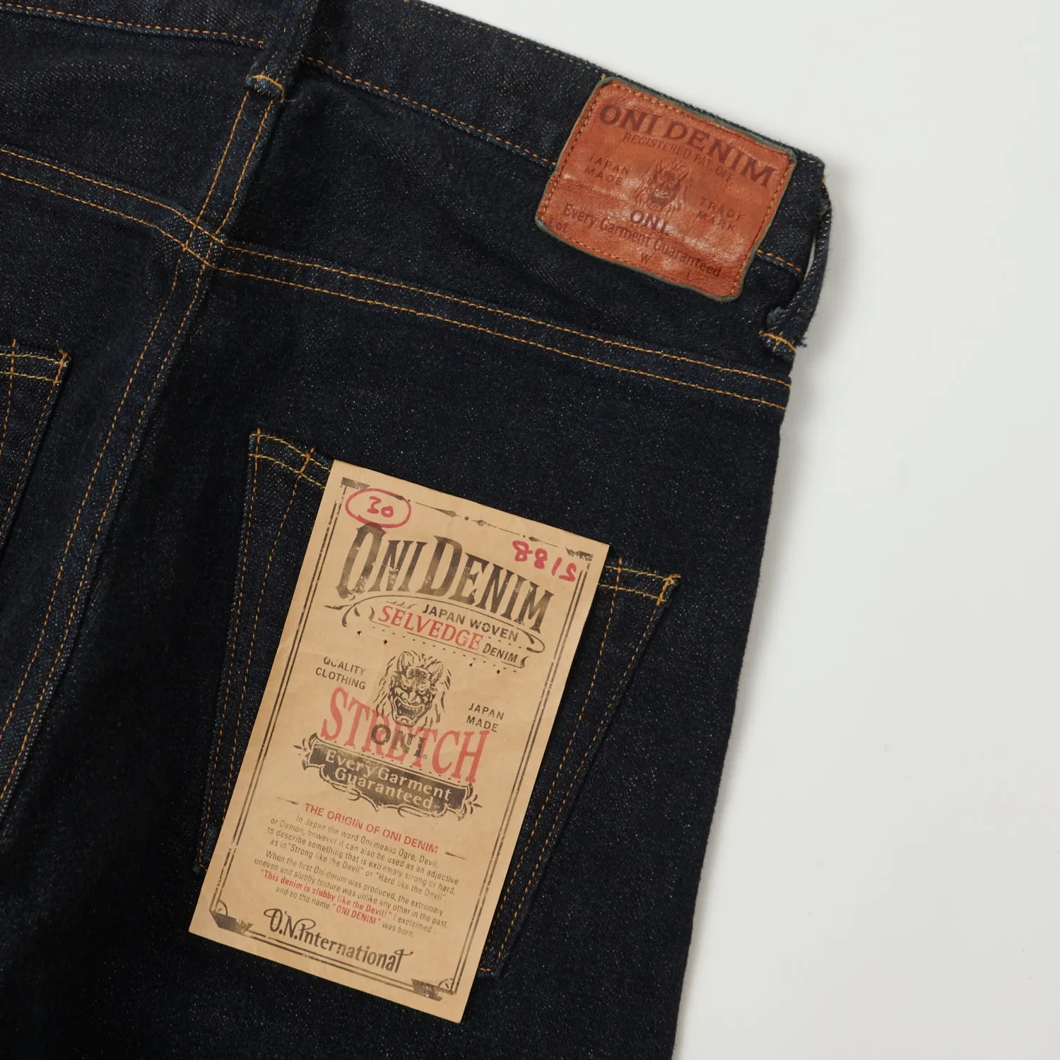 ONI 881S 'Shin Pedal Pusher' Slim Tapered Stretch Jean - One Wash