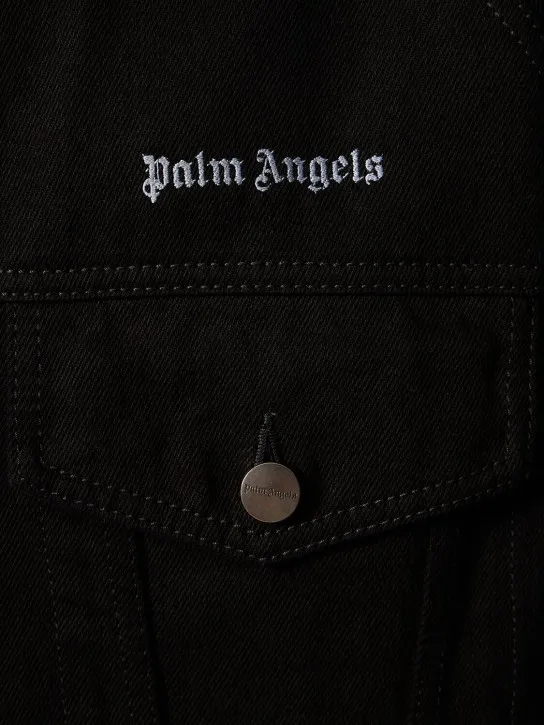 Palm Angels   Logo cotton denim jacket 