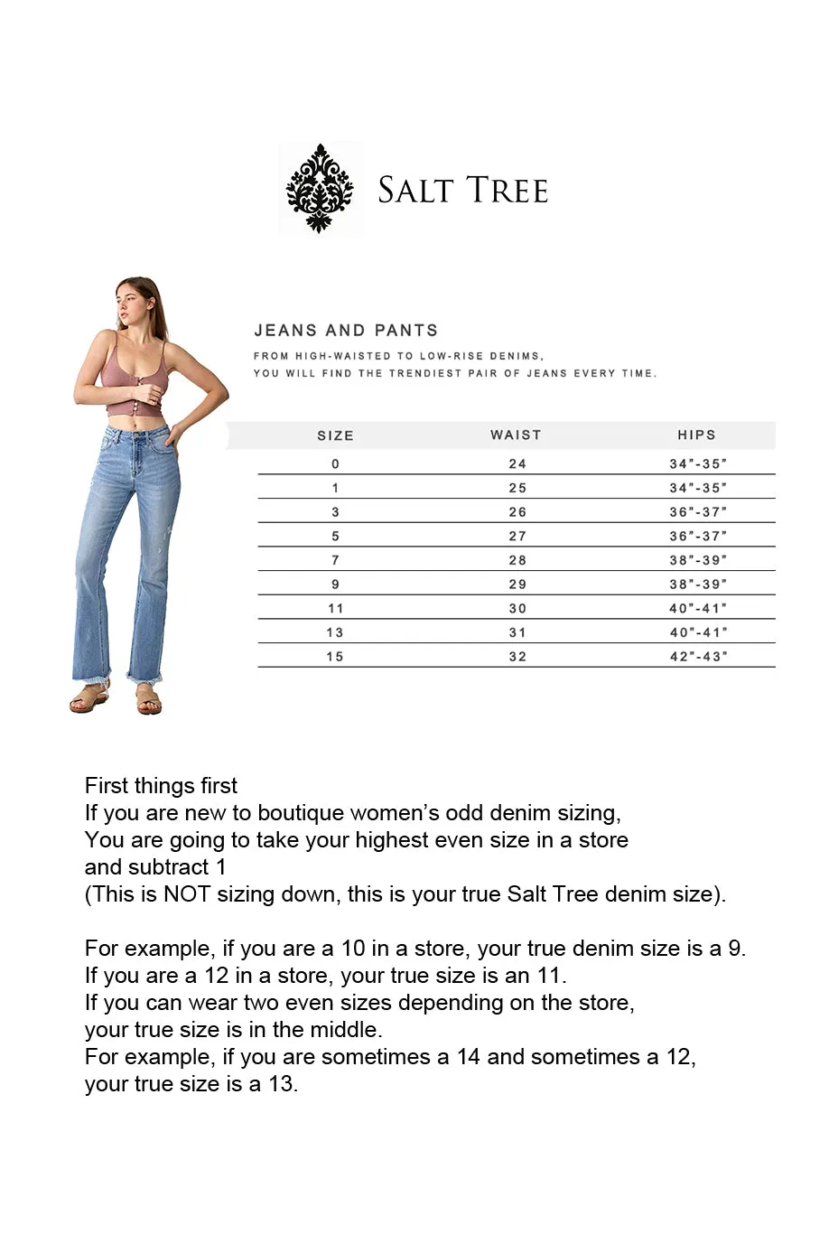 Risen Jeans - Tummy Control High Rise Crop BootCut Jeans - RDP5946