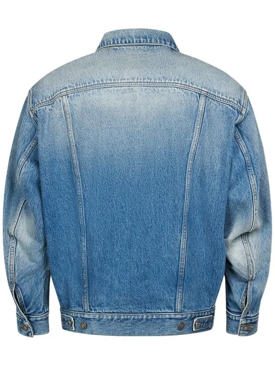 Saint Laurent   Egg shape cotton denim jacket 