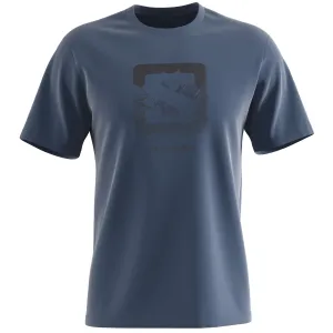 Salomon Men&#x27;s Outlife Logo T-Shirt Dark Denim | Buy Salomon Men&#x27;s Outlife Logo T-Shirt Dark Denim here | Outnorth