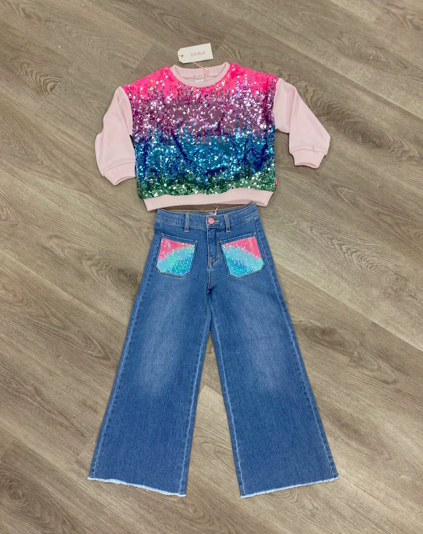 Sequin Pocket Jeans