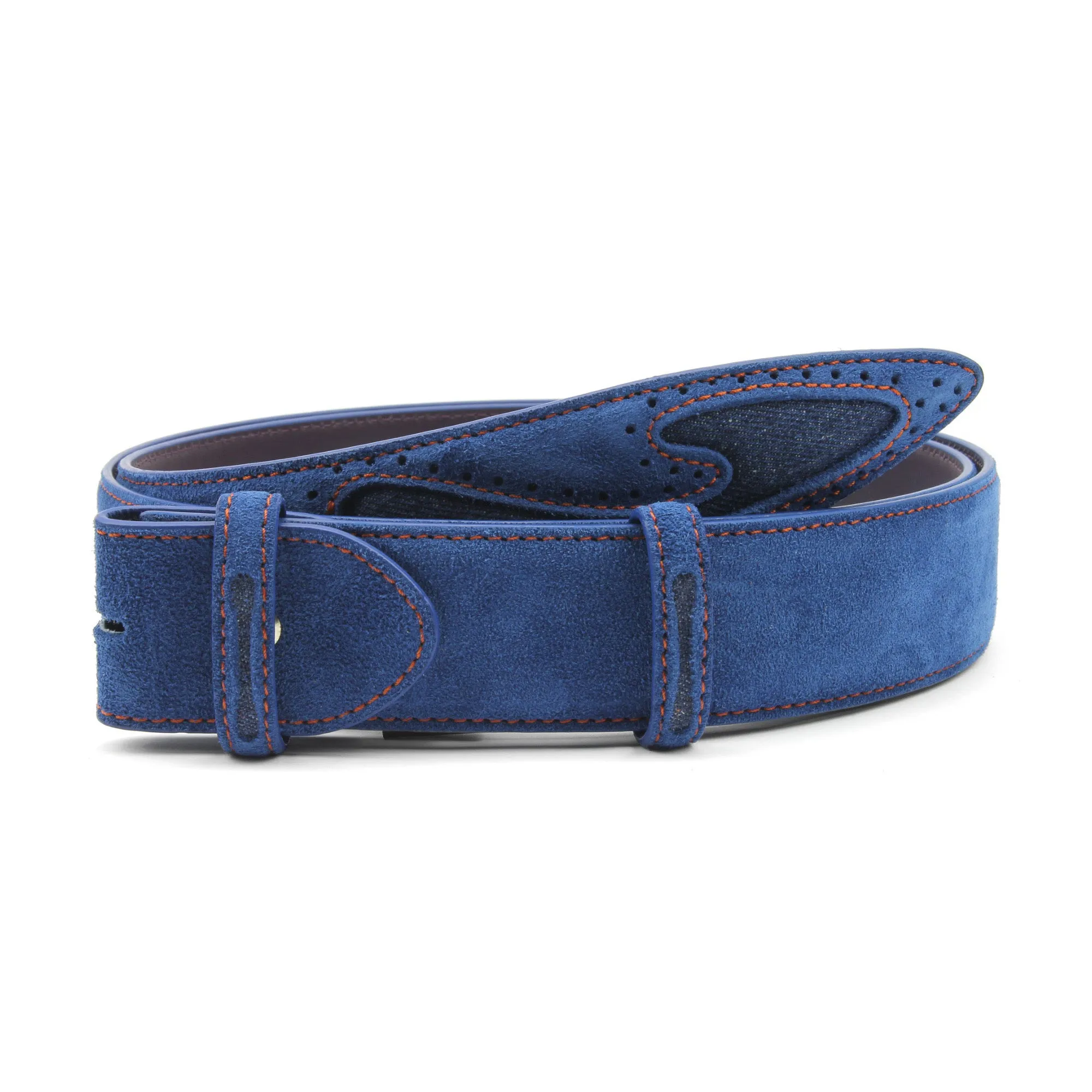 Silverado Suede Denim Insert Belt Strap