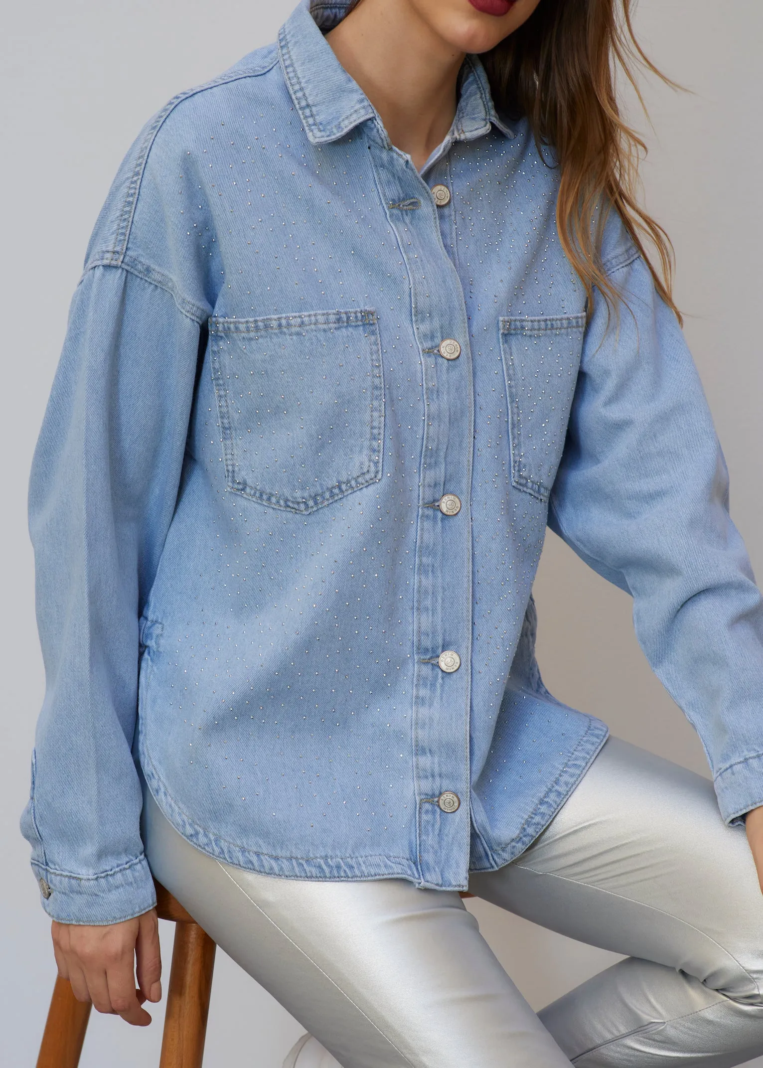 Studded Denim Shirt