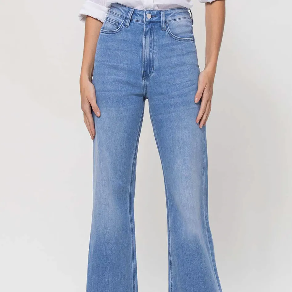 Take Me Away Super High Rise Wide Leg Jeans