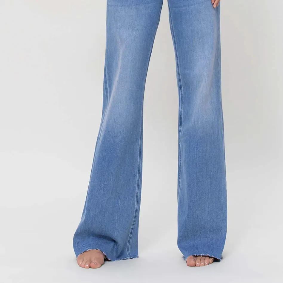 Take Me Away Super High Rise Wide Leg Jeans