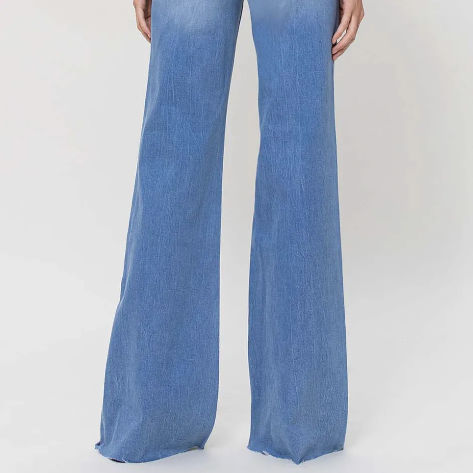 Take Me Away Super High Rise Wide Leg Jeans