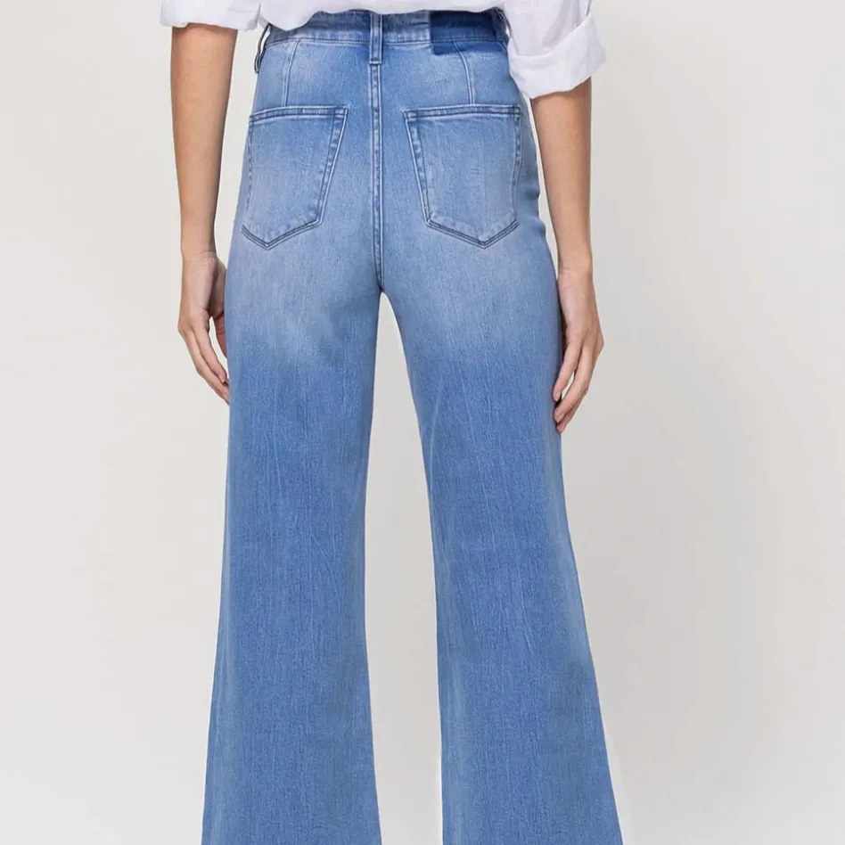 Take Me Away Super High Rise Wide Leg Jeans