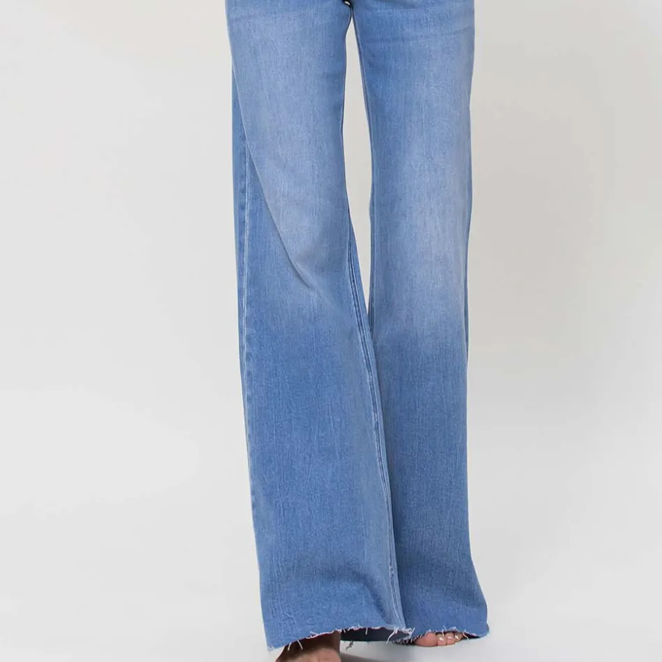 Take Me Away Super High Rise Wide Leg Jeans