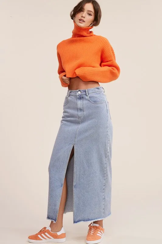 Tezza Denim Maxi Skirt