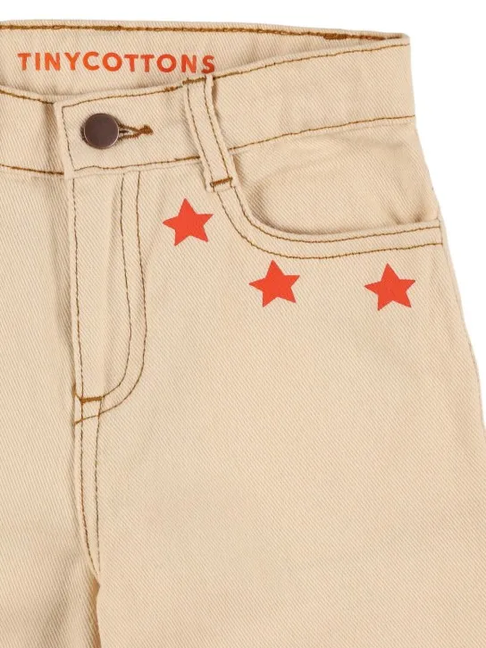 Tiny Cottons   Star print cotton denim jeans 