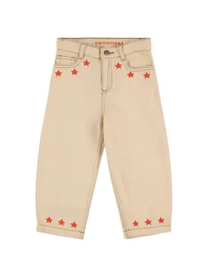 Tiny Cottons   Star print cotton denim jeans 