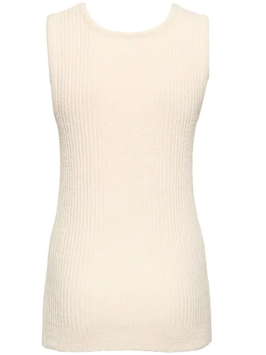 Toteme   Bouclé knit tank top 