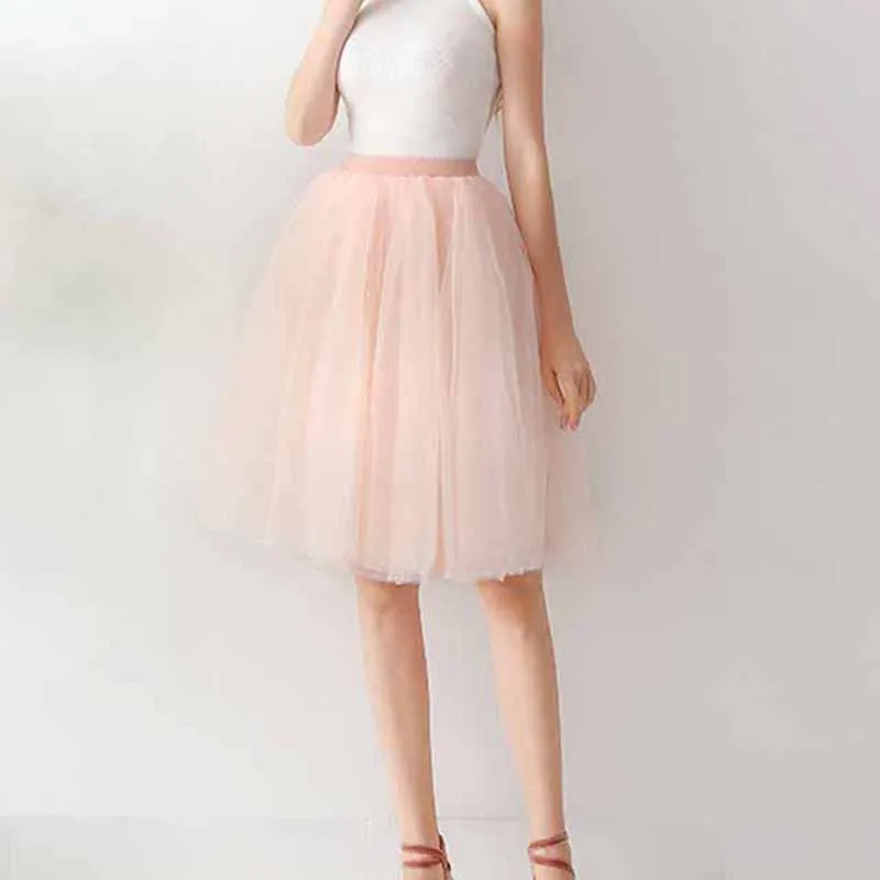 Tulle Skirts for Women Knee Length Layered Short Prom Party Tutu Skirt