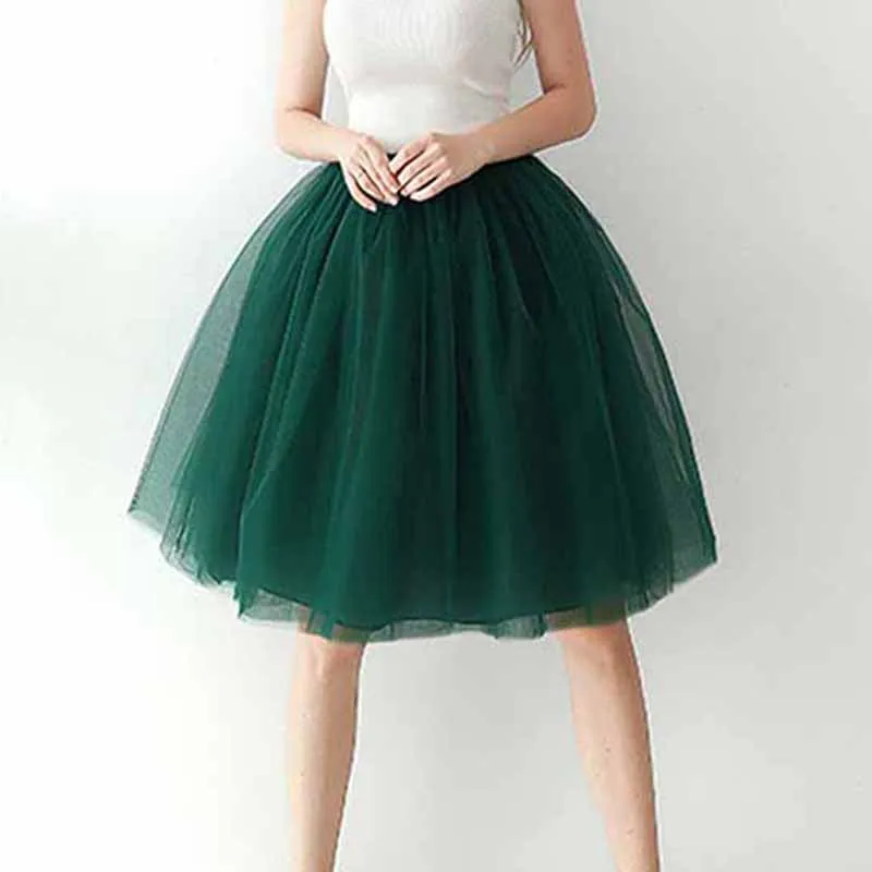 Tulle Skirts for Women Knee Length Layered Short Prom Party Tutu Skirt