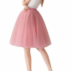 Tulle Skirts for Women Knee Length Layered Short Prom Party Tutu Skirt