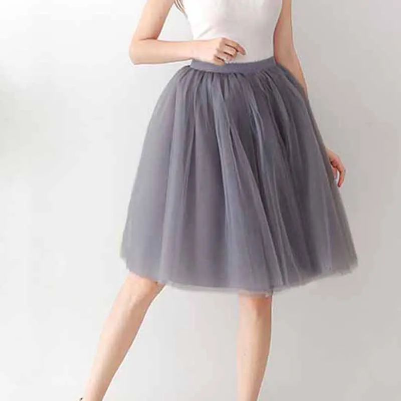 Tulle Skirts for Women Knee Length Layered Short Prom Party Tutu Skirt