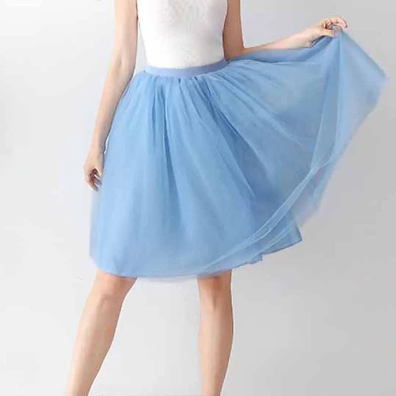 Tulle Skirts for Women Knee Length Layered Short Prom Party Tutu Skirt