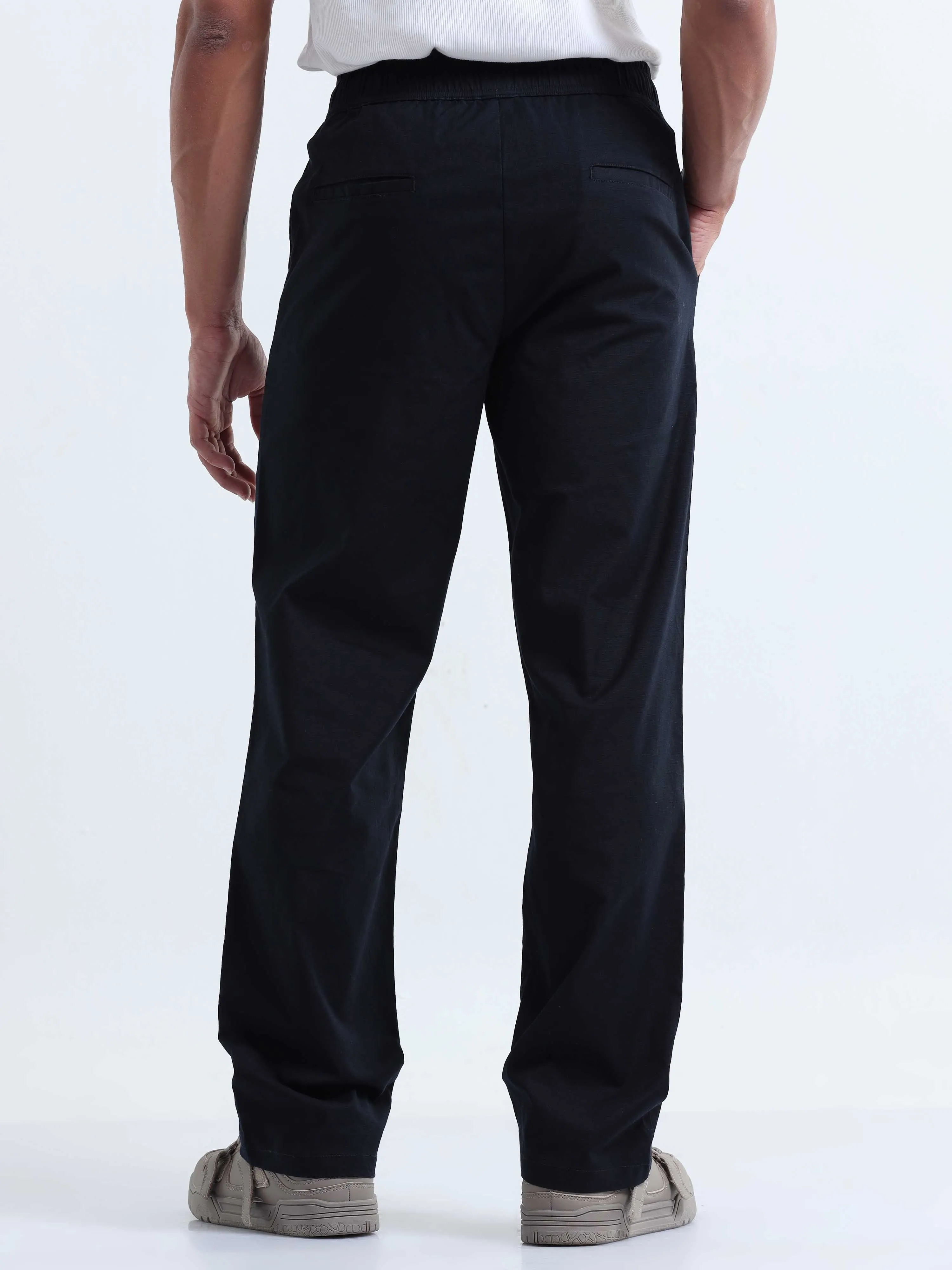 Verve Structural Navy Relaxed Pants