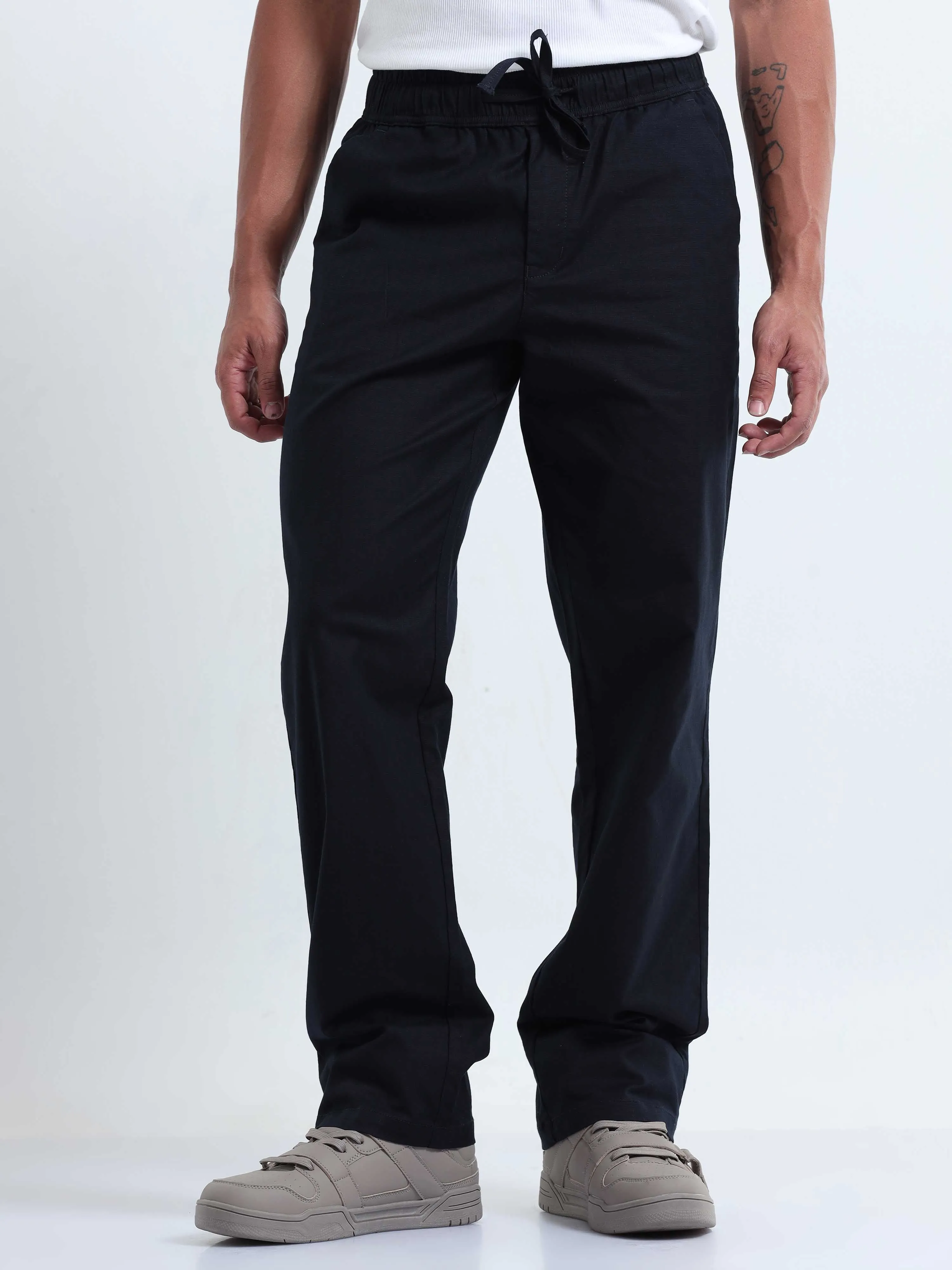 Verve Structural Navy Relaxed Pants