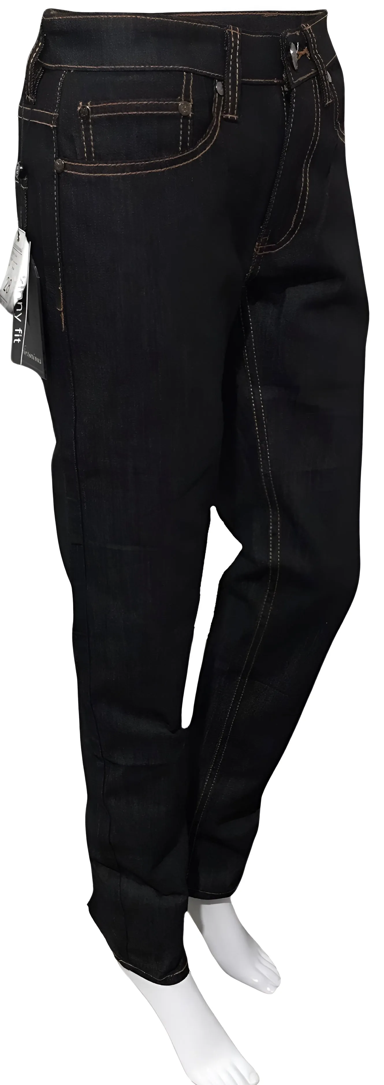 ^VICTORIOUS^ (BLACK) SKINNY JEANS FOR MEN (28'' WAIST)