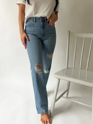 VIKELLY Jeans - Medium Blue Denim