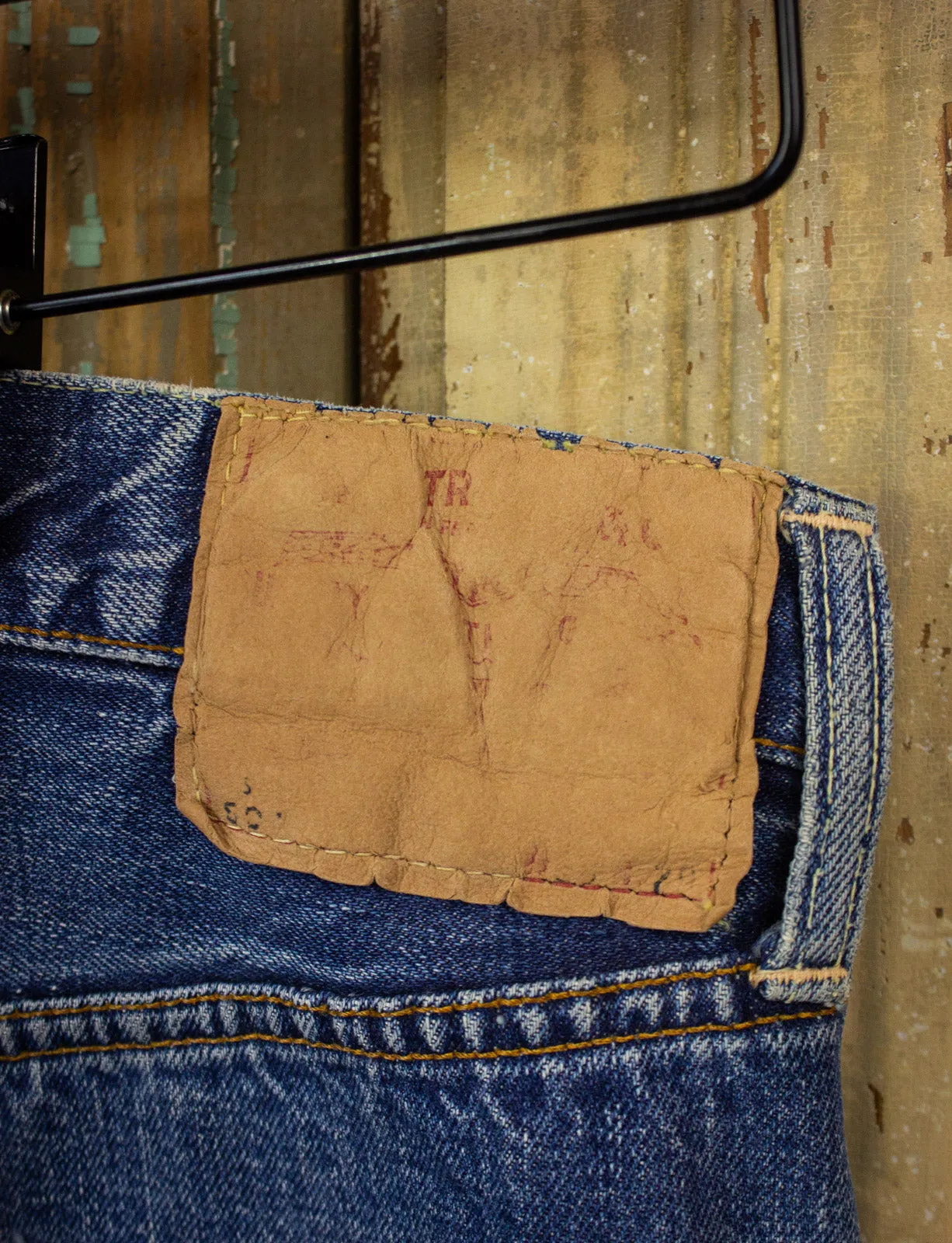 Vintage Levi's Big E Selvedge 501 Denim Jeans 60s 26w