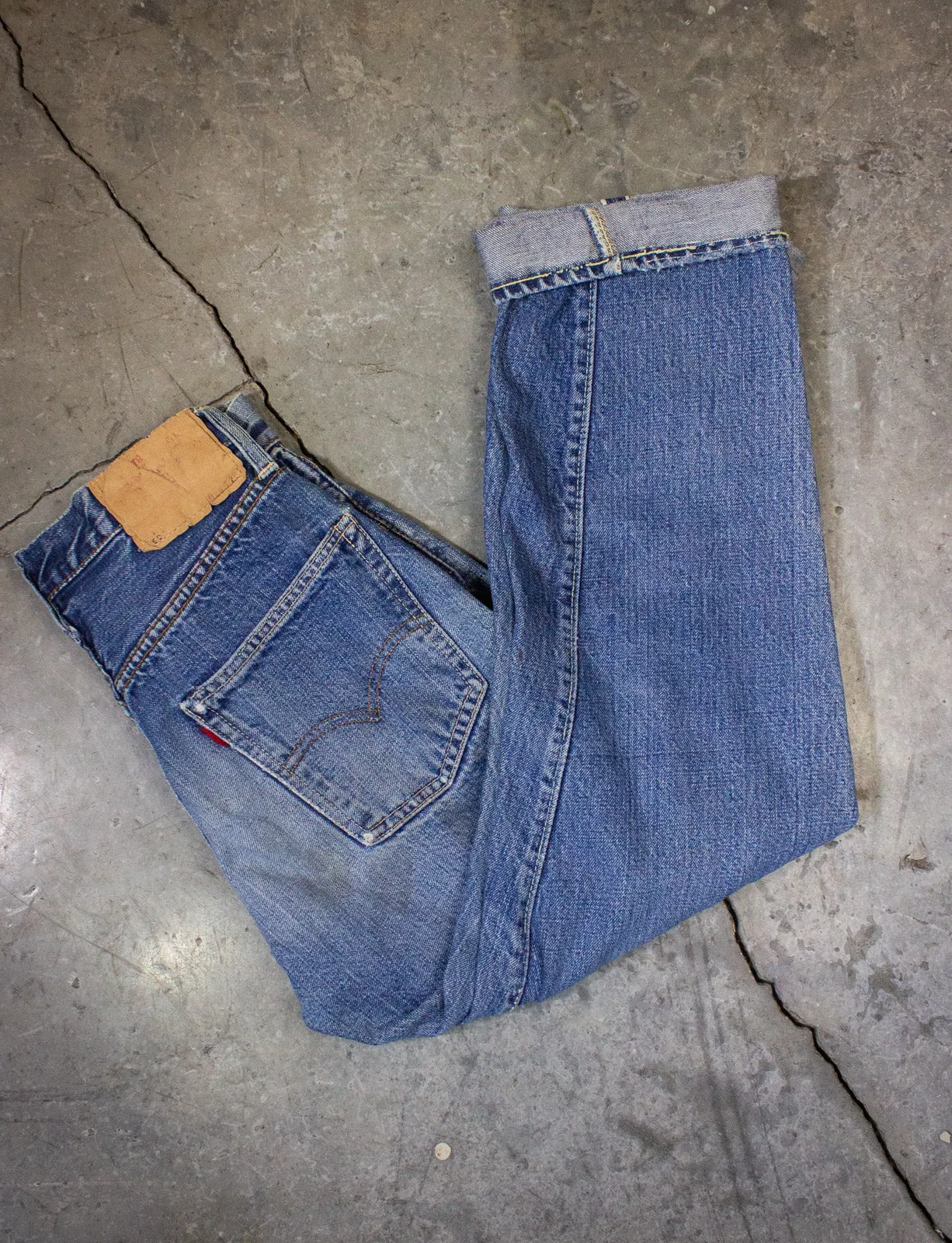 Vintage Levi's Big E Selvedge 501 Denim Jeans 60s 26w