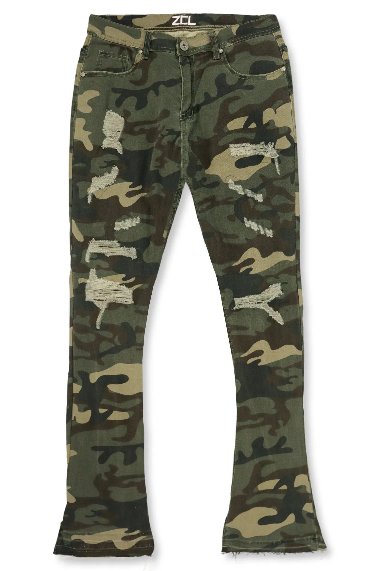 Vortex Ripped Stacked Denim (Camo)