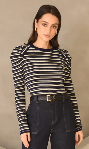 Wally Stripe Knit Top